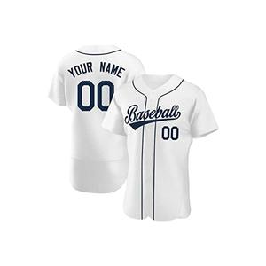 Camiseta de Béisbol Blanca y Azul Marino Personalizada, Auténtica, para Niños, con Nombre y Número Personalizados - Product Image 2