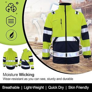 เสื้อกั๊กนิรภัยแบบสะท้อนแสง Hi Vis ผู้ผลิต OEM รับผลิตแบรนด์ส่วนตัว ชุดทำงานอุตสาหกรรมแบบสะท้อนแสง ผู้จัดจำหน่ายขายส่งสำหรับส่งออก - Product Image 4