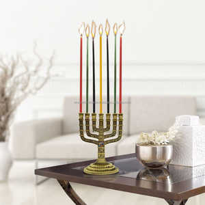 Candelabro de 7 luces de latón decorativo para el hogar europeo Decoración de Navidad de mesa - Product Image 3