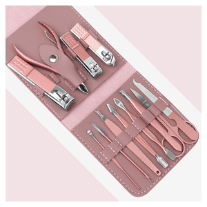 12 Pcs Professional Manicure Pedicure <b>Kit</b> Stainless Steel <b>Nail</b> Clippers Tools High Quality Customizable Women Grooming Set - Product Image 5