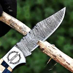 Couteau pliant EDC à verrouillage arrière en acier Damas forgé à la main de qualité industrielle UA Supplies, fournisseur en gros, poignée personnalisée, vente en gros - Product Image 5