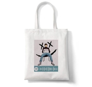 100% ผ้าฝ้ายอินทรีย์กระเป๋าช้อปปิ้งกระเป๋าผ้าใบ - Product Image 5