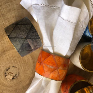 ผ้าเช็ดปากทรงกลมทำจากโลหะเป็นมิตรต่อสิ่งแวดล้อมสำหรับบ้านโรงแรมร้านอาหารและงานเลี้ยงตกแต่งโต๊ะโดย falak World Export - Product Image 6