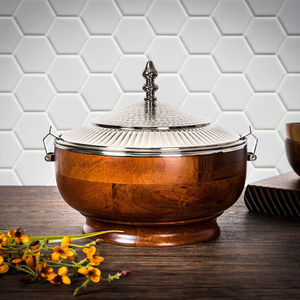 ถาดอุ่นอาหารทรงโดมลายอักษรทองคำสมัยใหม่ ดีไซน์ลวดลายวงกลม พร้อมลวดลายอักษรอิสลาม สำหรับเสิร์ฟบุฟเฟ่ต์ - Product Image 6