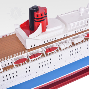 Modèle de grand paquebot de croisière peint à la main, représentant la Reine Elizabeth II, modèle réduit de navire de luxe, décoration, 104Lx15.24Wx35H cm - Product Image 4