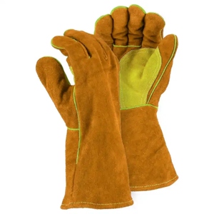 Premium Heavy Industrial Cowhide Split Leather Mig <b>Type</b> Working Hand <b>Gloves</b> Premium Welding <b>Gloves</b> - Product Image 3