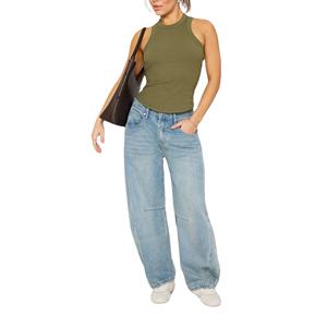 Camiseta Deportiva Transpirable y Ecológica para Mujer, Cómoda, de Secado Rápido, sin Mangas, para Gimnasio, de Spandex/Poliéster, Informal - Product Image 2