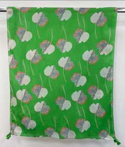 Pañuelo de Algodón con Estampado Floral Verde, con Borlas, Largo, Ligero y Suave, Hijab Estampado para Mujer, Logotipo Personalizado, para Uso Diario en Todas las Estaciones - Product Image 4