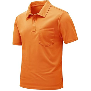 Polo en tricot côtelé gris pour homme, manches courtes, grande taille, vêtements décontractés - Product Image 1