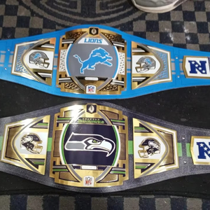 Cinturón de Campeonato de los Detroit Lions para Hombre, Talla Adulto, Cinturón de Campeones Legacy de 2 mm de Grosor - Product Image 1