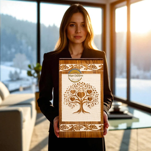 Ocean Inspired Resin & Natural Wood Cremation Urn Handmade Blue Wave Funeral Ashes <b>Box</b> by AYAANS - Product Image 4