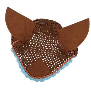 Custom Wholesale Spandex Mesh Horse <b>Ear</b> <b>Protector</b> Net Bonnet-High Quality Outdoor Use Size 60x80x90cm Includes Fly Hood Veil - Product Image 1