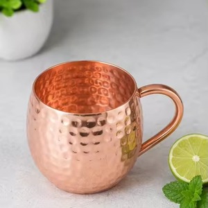 Taza de cobre con diseño de grulla oriental y loto, artículos para beber ecológicos para el hogar - Product Image 5
