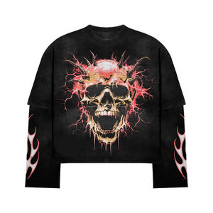 Camisetas Gráficas Extra Grandes de Algodón 100% con Estampado Vintage Personalizado, Estilo Desgastado, Premium, para Hombre - Product Image 3