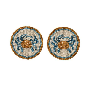 Sous-verres perlés de luxe faits à la main, écologiques, vert, bleu, blanc, napperons de table, sous-verres perlés, vente chaude - Product Image 2