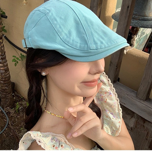 Wholesale Sports 100% Cotton <b>Flat</b> Cap Ear Flaps Warm Bulk Custom OEM Thermal Foldable Unisex Four Seasons <b>Hat</b> - Product Image 4