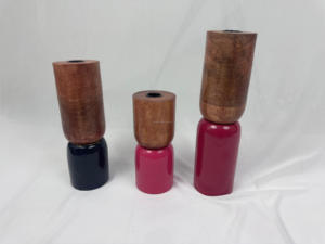 Ensemble d'accessoires de style ange pour décoration intérieure moderne Bougeoirs de table en bois peint en résine rose Modèle artificiel élégant d'artisanat - Product Image 6