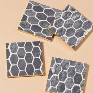 แผ่นรองแก้วเรซิ่นแบบกำหนดสีได้ พร้อมโลโก้ สำหรับโต๊ะกาแฟ โต๊ะอาหาร แผ่นรองแก้วทำมือฝังเรซิ่น ไม้และเรซิ่นแบบสั่งทำ - Product Image 5