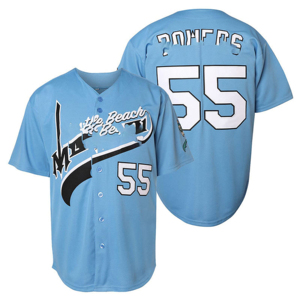 Camiseta de Béisbol Personalizada de Alta Calidad en Oferta, Color Sólido Estampado, Botones, Nombre y Número Cosidos, Unisex, 100% Poliéster - Product Image 3