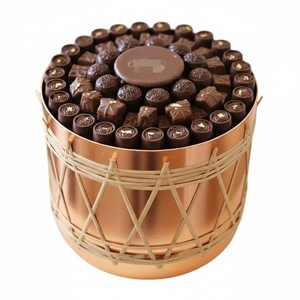 Bol à chocolat en cuivre rose doré au design attrayant, plat à dessert haut de gamme pour événements, traiteur et cadeaux - Product Image 5