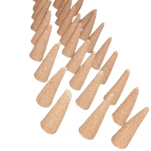 CRADLE LIFE Cônes d'encens naturels au bois de santal, bâtonnets en bois pour la méditation et la purification spirituelle, utilisation toute saison, durée de conservation de 48 mois - Product Image 1