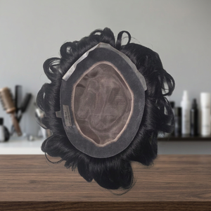 วิกผม Taz Hair BD สำหรับผู้ชาย ผมแท้แบบอินเดีย Remy สำหรับวิกผมแบบ Lace Front PU  ทรงผมหยิกแบบ Kinky Curl  แสกกลาง/แสกซ้าย  ความหนาแน่น 90%-150% - Product Image 2