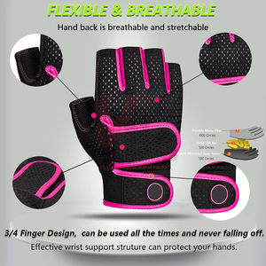 Guantes de Levantamiento de Pesas de Marca Privada, Diseño Ajustado para Cross-Training y Aeróbicos, Suministro de Fitness al por Mayor - Product Image 3