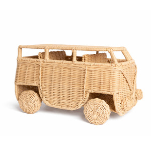 Rattan toy camper van adorable design handmade <b>car</b> toys cheap price other vehicles for kids - Product Image 2