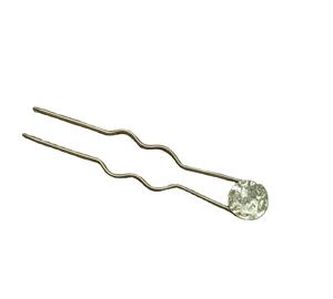 Pasador de Pelo de Latón Martillado y Horquilla de Alambre, Accesorios para el Cabello de Metal Sostenible, Horquilla Francesa, Regalo Perfecto para Ella - Product Image 1