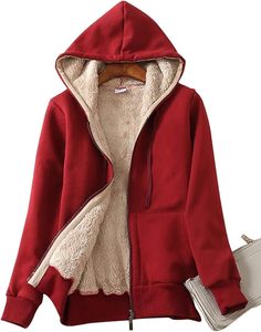 Women's Sherpa Fleece <b>Hoodie</b> Warm <b>Teddy</b> Pullover Winter Sweatshirt Ladies Plush Sherpa <b>Hoodie</b> Soft Fuzzy Fleece Winter Pullover - Product Image 1