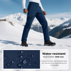 Pantalones de esquí profesionales para invierno, impermeables y cortavientos, con forro polar, equipo duradero para deportes en climas fríos. - Product Image 5