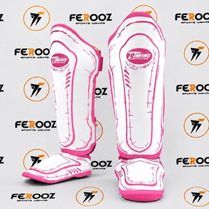 Protège-tibias blancs et noirs, nouveaux modèles les plus vendus, équipement de protection professionnel MMA Boxe OEM pour le combat et le sparring, tous designs - Product Image 5