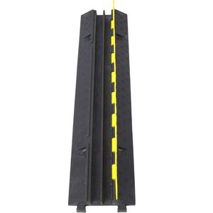 Protège-câbles modulaire en caoutchouc à 2 canaux, capacité de charge de 11 000 lb, rampe de protection pour fils et cordons - Product Image 5