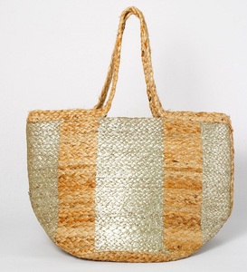 Sac fourre-tout en jute bio bohème de créateur 2026 – Écologique, élégant, réutilisable, pour voyage, plage et shopping – Pour femmes - Product Image 1