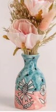Jarrón de Cerámica Cuadrado Azul y Blanco Antiguo Personalizado, Diseño Zen Asiático, Decoración para el Hogar, Florero - Product Image 2