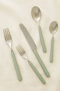 Elegant Green <b>Marble</b> Handle Stainless Steel Flatware <b>Set</b> High Mirror Polish Dishwasher Safe Wedding Party Use - Product Image 6