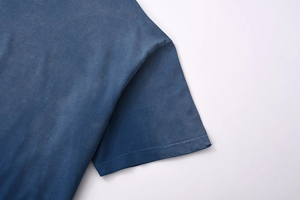T-shirt pour homme de qualité supérieure, délavé à l'acide, uni, qualité premium, élégant, coupe ample, 100% coton - Product Image 3