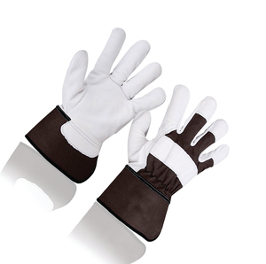 Gants de travail robustes en cuir de vachette 12 oz, antidérapants, avec manchette renforcée, durables, usage général, sans latex, sans silicone - Product Image 6