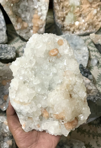 High Quality Unpolished Natural Raw Stone <b>Crystal</b> Specimen Wholesale Sugar Apophyllite <b>Cluster</b> India Collection Radha Arts Mix - Product Image 3