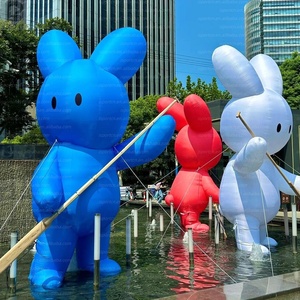 Atractiva Escultura <span class=keywords><strong>de</strong></span> <span class=keywords><strong>Conejo</strong></span> Inflable Grande y Colorida <span class=keywords><strong>de</strong></span> Tela Oxford para Decoración <span class=keywords><strong>de</strong></span> Festivales/Eventos/Mercados/Actividades/Zoológicos - Product Image 5