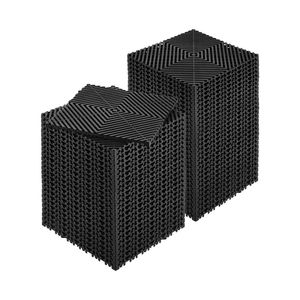 Pavimentazione Modulare 3,66m x 3,66m, 55 Pezzi, Tappetini Drenanti Antiscivolo Neri in PP, Pavimento in Plastica Componibile con Drenaggio - Product Image 1