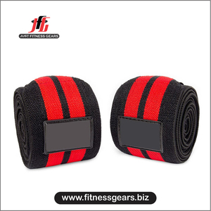 Bandes de genou élastiques en coton robustes personnalisées pour la musculation et le fitness, respirantes avec fermeture auto-agrippante – Vente en gros - Product Image 2
