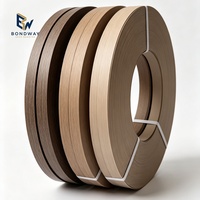 Bande de bordure autocollante en PVC, finition mate imitation bois, largeur 22 mm, largeur personnalisée 0,4-3 mm, pour bordure de panneau de bureau