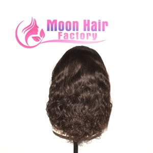วิกผมแท้แบบอินเดีย Remy ลอนธรรมชาติ เนื้อนุ่มพลิ้วไหว  แบบติดกาวด้านหน้า  ให้ความรู้สึกเหมือนหนังศีรษะจริง  จัดทรงสำเร็จ  หนาเต็มศีรษะ - Product Image 2