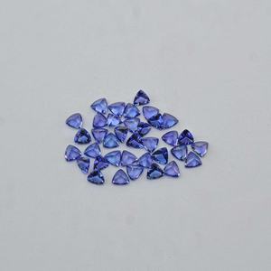 แหวนเงินพลอย Tanzanite สีฟ้าธรรมชาติขนาด4มม. ตัดเป็นล้านล้านชิ้นอัญมณีกึ่งมีค่าแทนซาเนียเครื่องประดับเงิน - Product Image 4