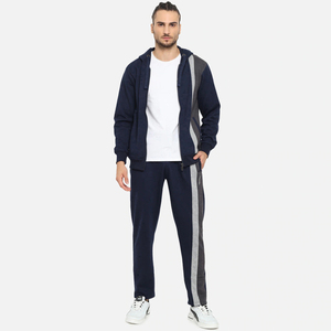 Ensemble de survêtement pour homme en coton 100% écologique - Respirant, séchage rapide, imperméable et coupe-vent, tenue de jogging décontractée avec fermeture éclair - Product Image 5