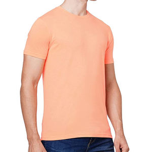 Camiseta de algodón con cuello redondo para hombre, manga corta, corte relajado, tela suave de primera calidad, estilo casual, logotipo personalizado, venta al por mayor - Product Image 4