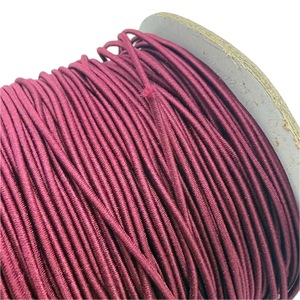 Cordon élastique tressé rouge foncé n°4 de 1,2 mm, 288 yards, 100 % nylon haute ténacité, corde élastique écologique pour textiles de maison et chaussures - Product Image 5