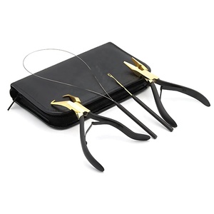 BEST ELECTRO SURGICAL Alicates para Remover Anillos de Color Dorado, Herramientas de Extensión de Cabello de Agarre Fuerte para Uso Comercial, Hechas de Acero Inoxidable - Product Image 1