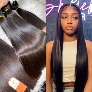 Mejor venta al por mayor 100% Extensiones de cabello humano virgen trama Super hueso recto paquete vietnamita Remy pelo suave mano suave ondas - Product Image 6